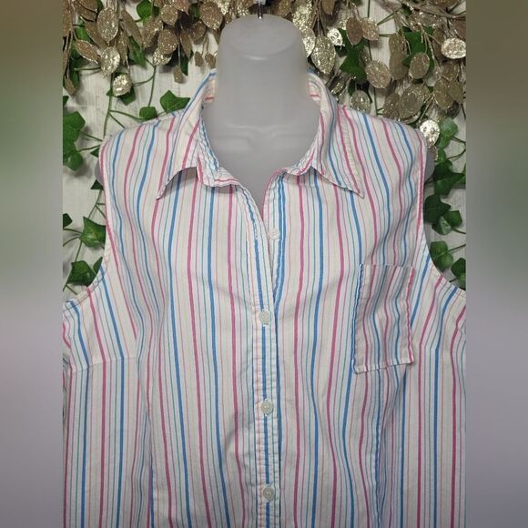 Duck Head Sleeveless Button Up Shirt - Picture 5 of 8